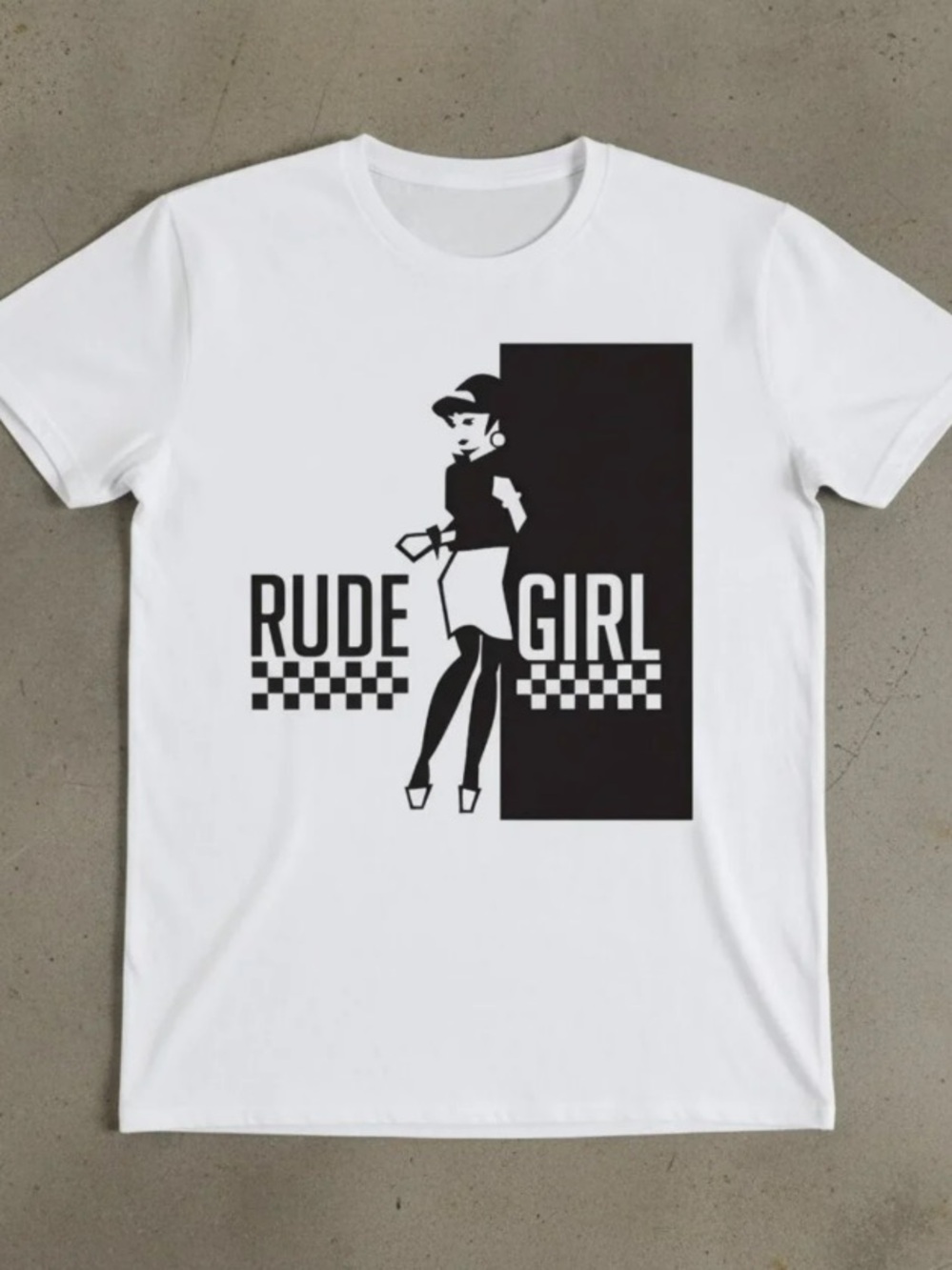 Rude Girl Graphic T-Shirt – Retro Ska Punk Tee – Vintage Streetwear Unisex Shirt